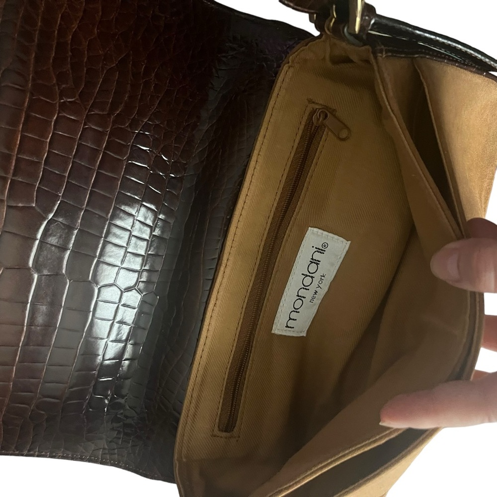 Vintage brown suede Mondani mini purse - Picture 12 of 16